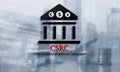 CSRC. China Securities Regulatory Commission. Stock market financial concept.