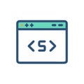 CSS Code Development Icon Design