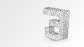 CSS coding language sign. Device, programming, developing concept. Abstract, digital, wireframe, low poly mesh, vector Royalty Free Stock Photo
