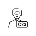 CSS Developer Icon Royalty Free Stock Photo