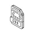 css file format document isometric icon vector illustration Royalty Free Stock Photo
