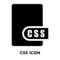 Css icon vector isolated on white background, logo concept of Cs Royalty Free Stock Photo