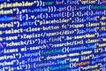 CSS, JavaScript and HTML usage. Royalty Free Stock Photo