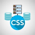 Css language data base storage Royalty Free Stock Photo