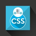 Css language data base storage Royalty Free Stock Photo