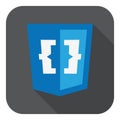 Css web development shield sign - css3 curve