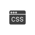Css, Website development vector icon Royalty Free Stock Photo