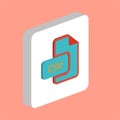 CSV computer symbol Royalty Free Stock Photo