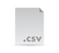 Csv file document illustration design Royalty Free Stock Photo