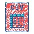 csv file format document icon doodle illustration Royalty Free Stock Photo