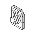 csv file format document isometric icon vector illustration Royalty Free Stock Photo