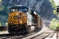 CSX Rock train exiting the tunnel at Harpers Ferry