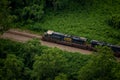 CSX Train Engine Passes Through New River Gorge Royalty Free Stock Photo