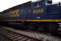 CSX train engine Royalty Free Stock Photo