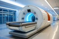 CT Scan Device in Hospital , Medical CT or MRI Medical Equipment and Health Care , Magnetic Resonance Imaging Machine. Royalty Free Stock Photo