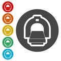 CT scan icon, CT scanner Royalty Free Stock Photo