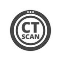 CT scan icon, CT scanner Royalty Free Stock Photo