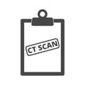 CT scan icon, CT scanner Royalty Free Stock Photo