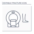 CT scan line icon