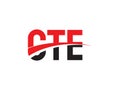 CTE Letter Initial Logo Design Vector Illustration Royalty Free Stock Photo