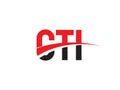 CTI Letter Initial Logo Design Vector Illustration