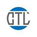 CTL letter logo design on white background. CTL creative initials circle logo concept. Royalty Free Stock Photo