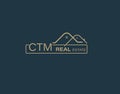 CTM Real Estate and Consultants Logo Design Vectors images. Luxury Real Estate Logo Design Royalty Free Stock Photo