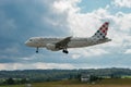 A9-CTN Croatia Airlines Airbus A319-112 jet in Zurich in Switzerland