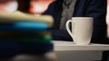 CTO manager using coding platform in Silicon Valley workplace, close up Royalty Free Stock Photo
