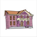 Ctor Ilustration Cartoon Home, Building, Castle