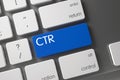 CTR Keypad. 3d. Royalty Free Stock Photo