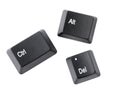 Ctrl+Alt+Del keys Royalty Free Stock Photo