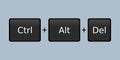 Ctrl Alt Del system restart hotkey combination