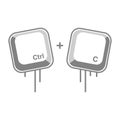 CTRL C button keyboard illustration