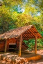 Cu Chi tunnel, historic famous place in Vietnam war Royalty Free Stock Photo