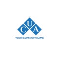 CUA letter logo design on white background. CUA creative initials letter logo concept. CUA letter design