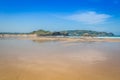 Cuarezo beach in Noja. Santander. Cantabria. Spain. Europe. Royalty Free Stock Photo