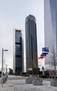 Cuatro Torres Business Area (CTBA) building skyscrapers, in Madrid, Spain