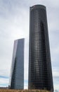 Cuatro Torres Business Area (CTBA) building skyscrapers, in Madrid, Spain