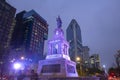 Cuauhtemoc Statue in the center of Mexico City, Mexico