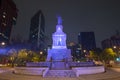 Cuauhtemoc Statue in the center of Mexico City, Mexico