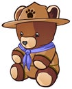 Cub Scout Teddy Bear Royalty Free Stock Photo