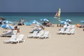 Cuba beach tourists