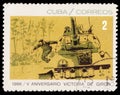 Stamp dedicated to the anniversary of the battle in Cuba in 1961 Playa Giron in the Bay of Pigs