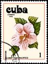 CUBA - CIRCA 1978: A stamp, printed in Cuba, shows a Hibiscus flower