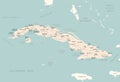 Cuba - detailed map with administrative divisions country