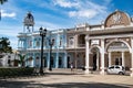 Cuba,  Ferrer Palace, Palacio Ferrer, Cienfuegos, colonial style building with spiral staircase to viewing Royalty Free Stock Photo