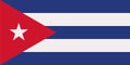 Cuba flag vector