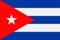 Cuba Flag Vector Flat Icon