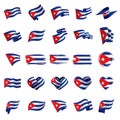 Cuba flag, vector illustration Royalty Free Stock Photo